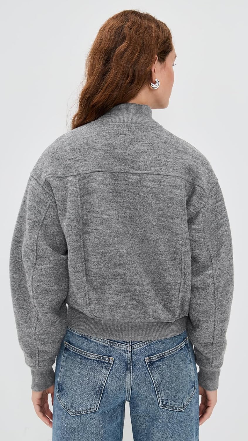 Madewell Women's Snap Front Bomber Jacket - Image 4