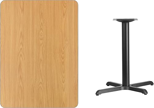 Miniatura 13 de Flash Furniture Mesa rectangular laminada de caoba de 30" x 42" con base de altura de mesa de 23.5" x 29.5" Negro -,Mahogany,Natural,Nuez