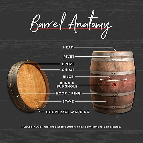 Miniatura 3 de Auténtico barril de vino tinto de California