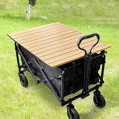 Miniatura 3 de Bgarden Carts,Collapsible Wagon,Sports Outdoor Utility Wagon Folding Garden Wagon Sports Steel Frame Foldable Yard Car Camping Cart with Side