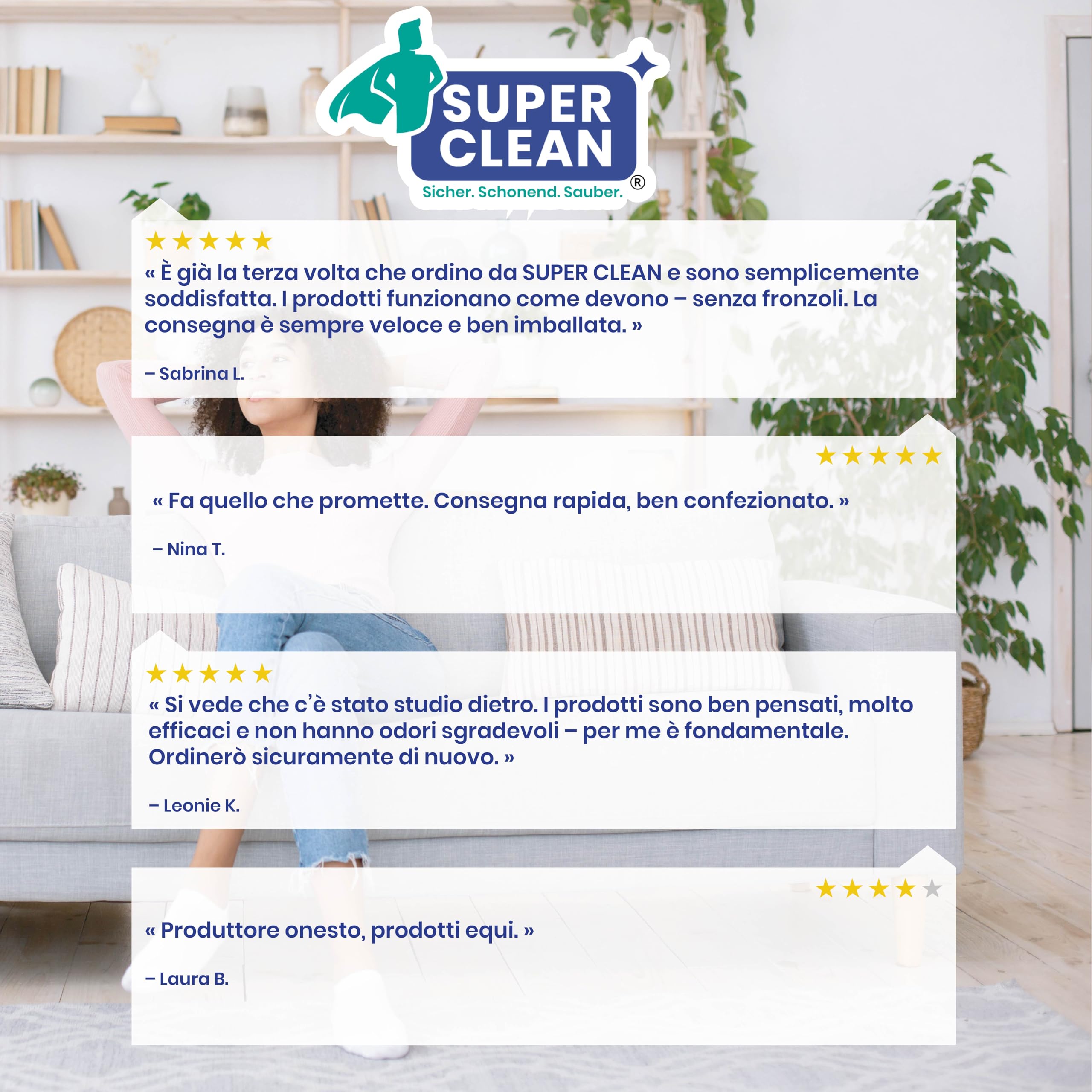 SUPER CLEAN WC POWER GEL 12 x 750 ml – Detergente WC Premium contro Calcare e Incrostazioni – Gel WC Aderente con Profumo di Ciliegia – Delicato e senza Pittogrammi GHS – Made in Germany