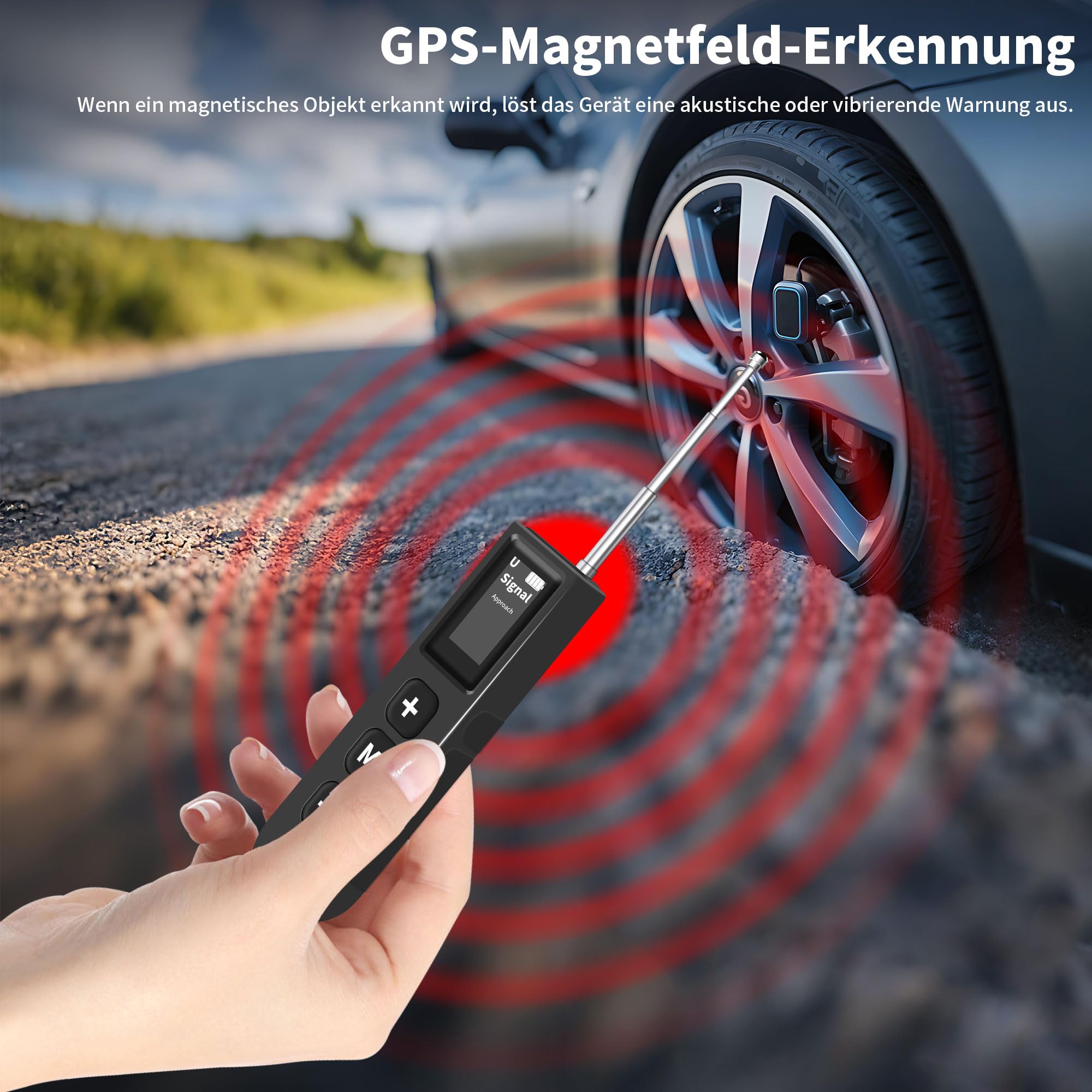 Hidden Camera Detector Wanzenfinder, Wanzen Detektor, Kamera Detektor, Signal Bug Detector, RF Signal Detektor für GPS Locator Tracker Abhörgeräte Funkkameras für Hotel Heim Büro Reisen