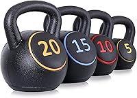 Vista 9 de Nouva Kettlebell Sets with Storage Rack, Strength Training Kettlebells Wide Grip Kettlebell Exercise Fitness Weight Set for Home Gym Weightlifting