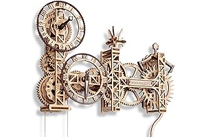 DIY Steampunk Mechanical Clock Kit - Unique Wooden 3D Puzzle for Adults