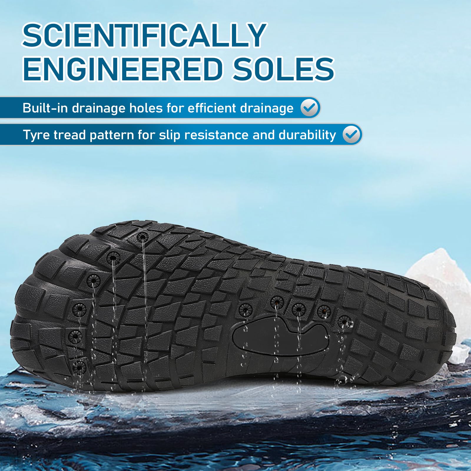 ziitop Laufschuhe barfußschuhe Herren Damen Wasserschuhe Wasserschuhe für Strand Boot Angeln Yoga tauchen surfen joggen Fitness schnelltrocknend
