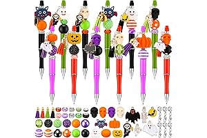 Tenceur Halloween Plastic Beadable Pen Bead for Women (Purple)