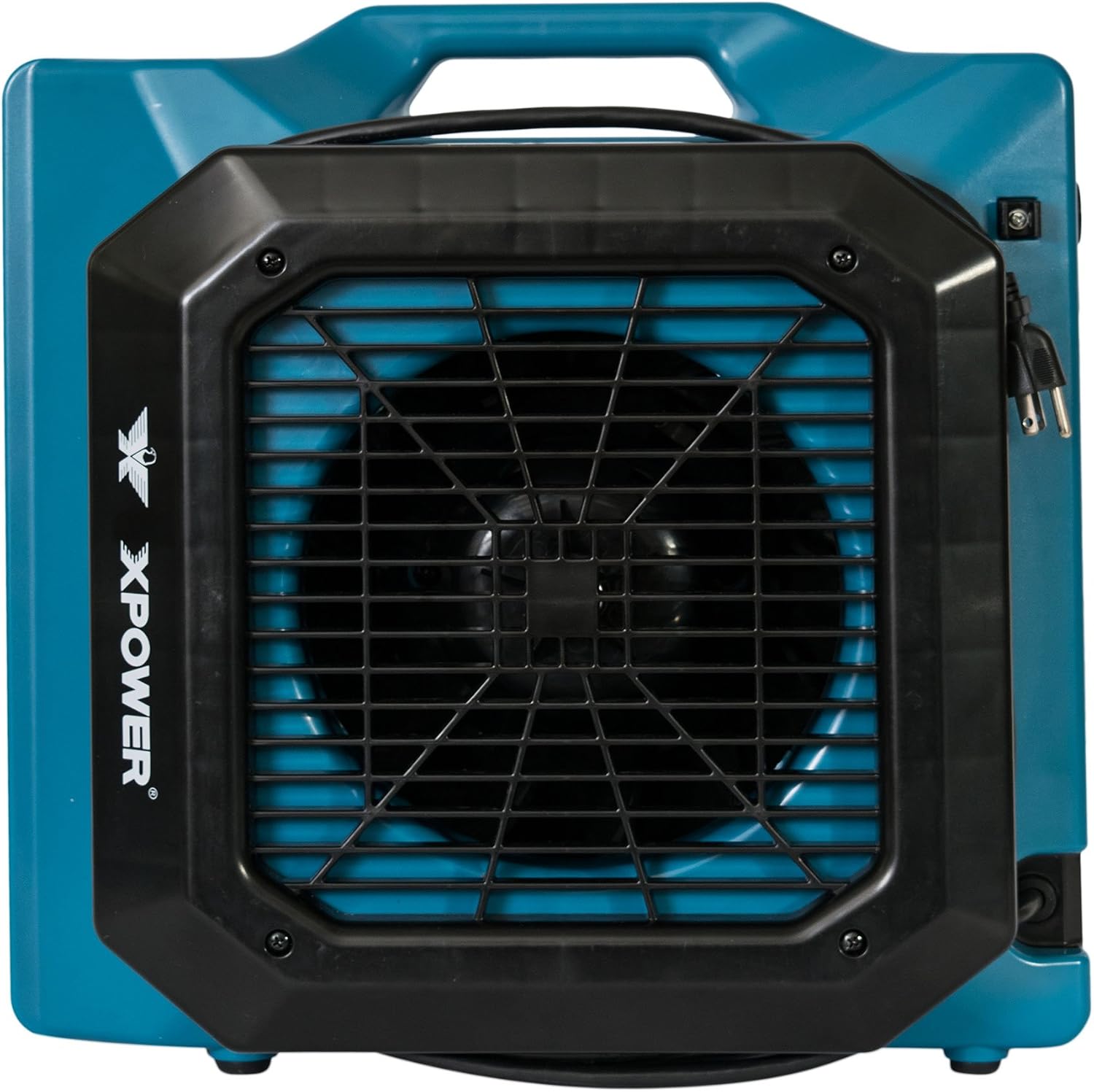 XPOWER XL-730A 1/3 HP, 1150 CFM, 5 Speed Sealed Motor Low Profile Fan, Air Mover, Carpet Dryer with Build-in GFCI Power Outlets for Daisy Chain (ABS)
