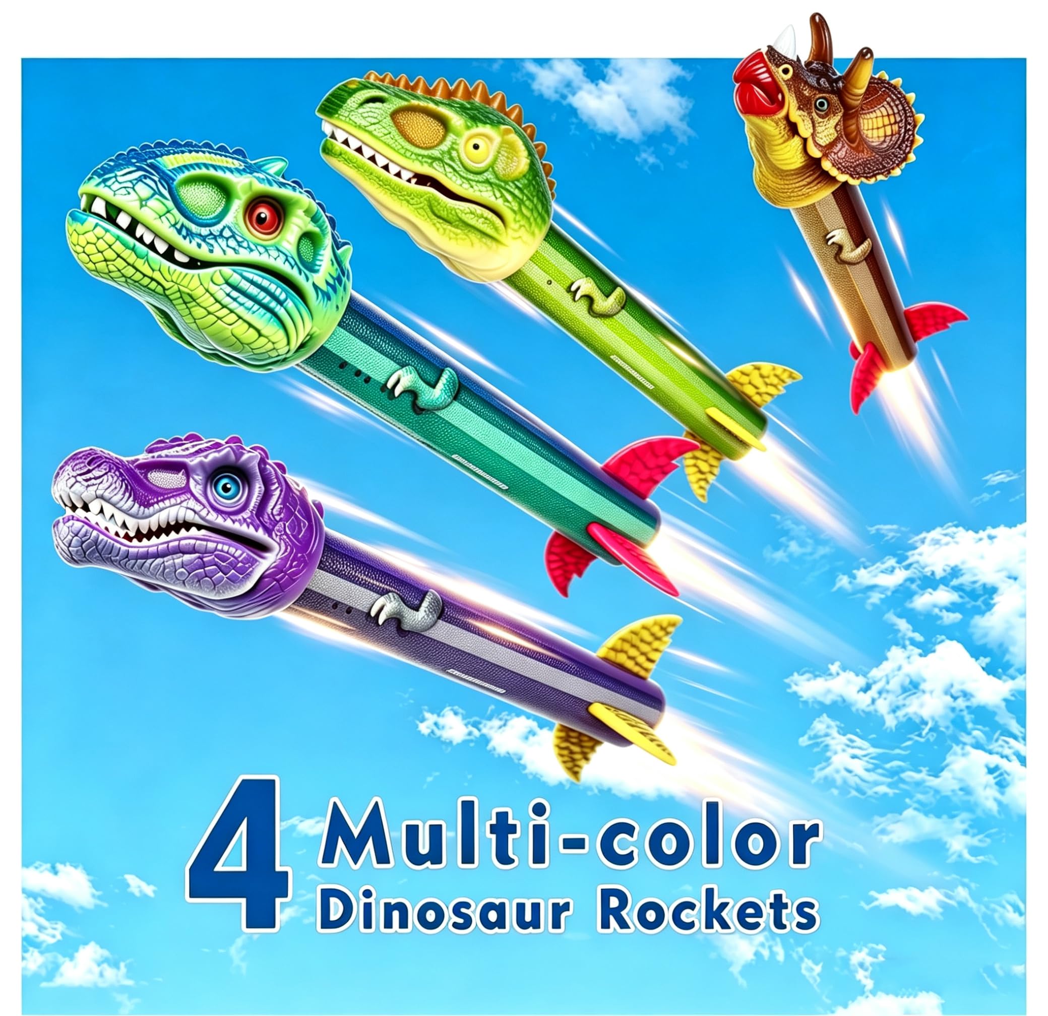 Dinosaur Rocket Launcher - Kids Birthday Toy -3
