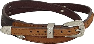 Twister - Fascia da cappello in pelle Diamond marrone/nero