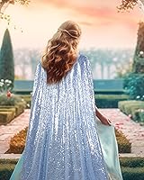 Vista 7 de Capa con capucha de princesa para niña, capa con capucha para carnaval, Halloween, fiesta de cosplay