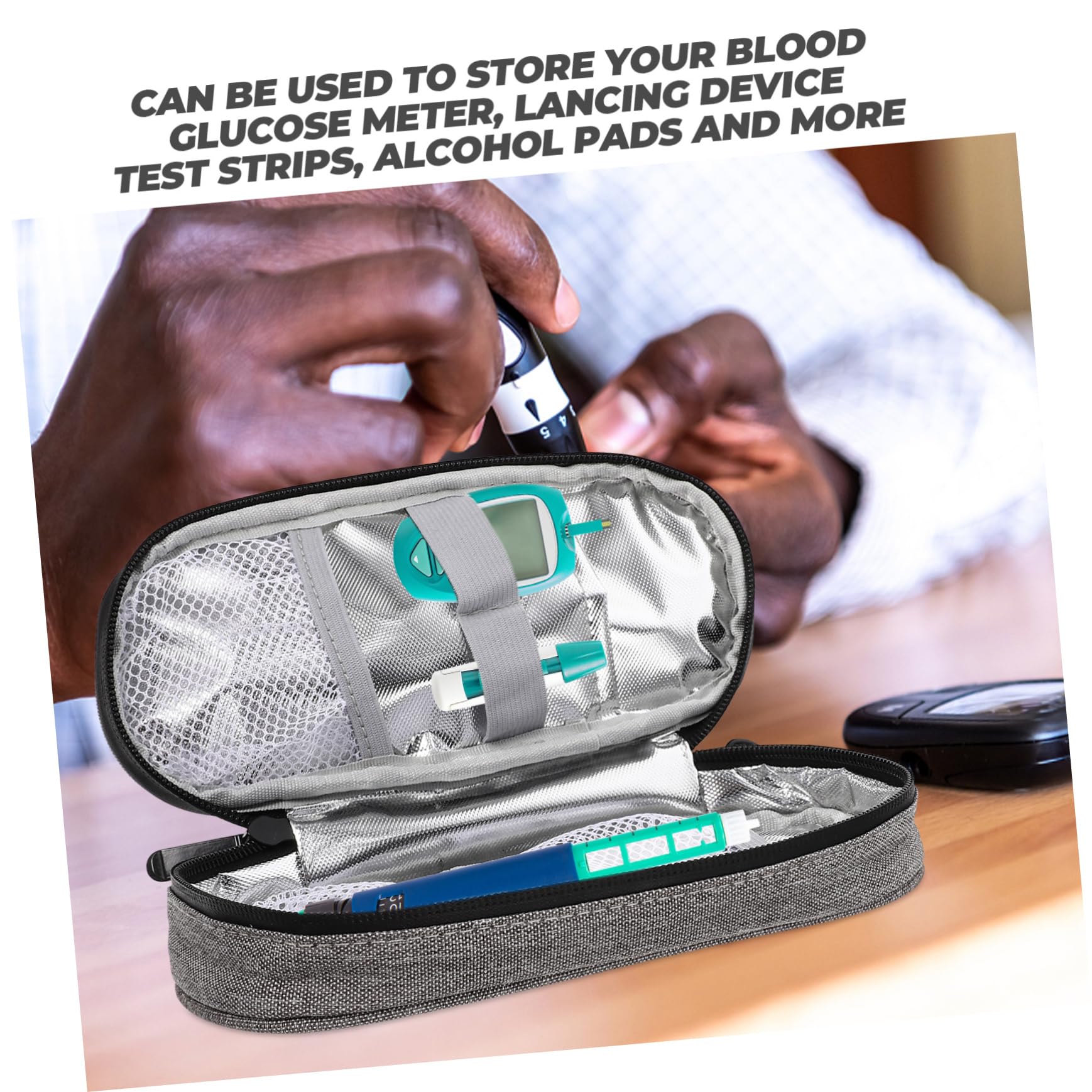 BUTIFULSIC Travel Case Insulated Pouch Organizer Portable Bag Refrigerated Ice Pack