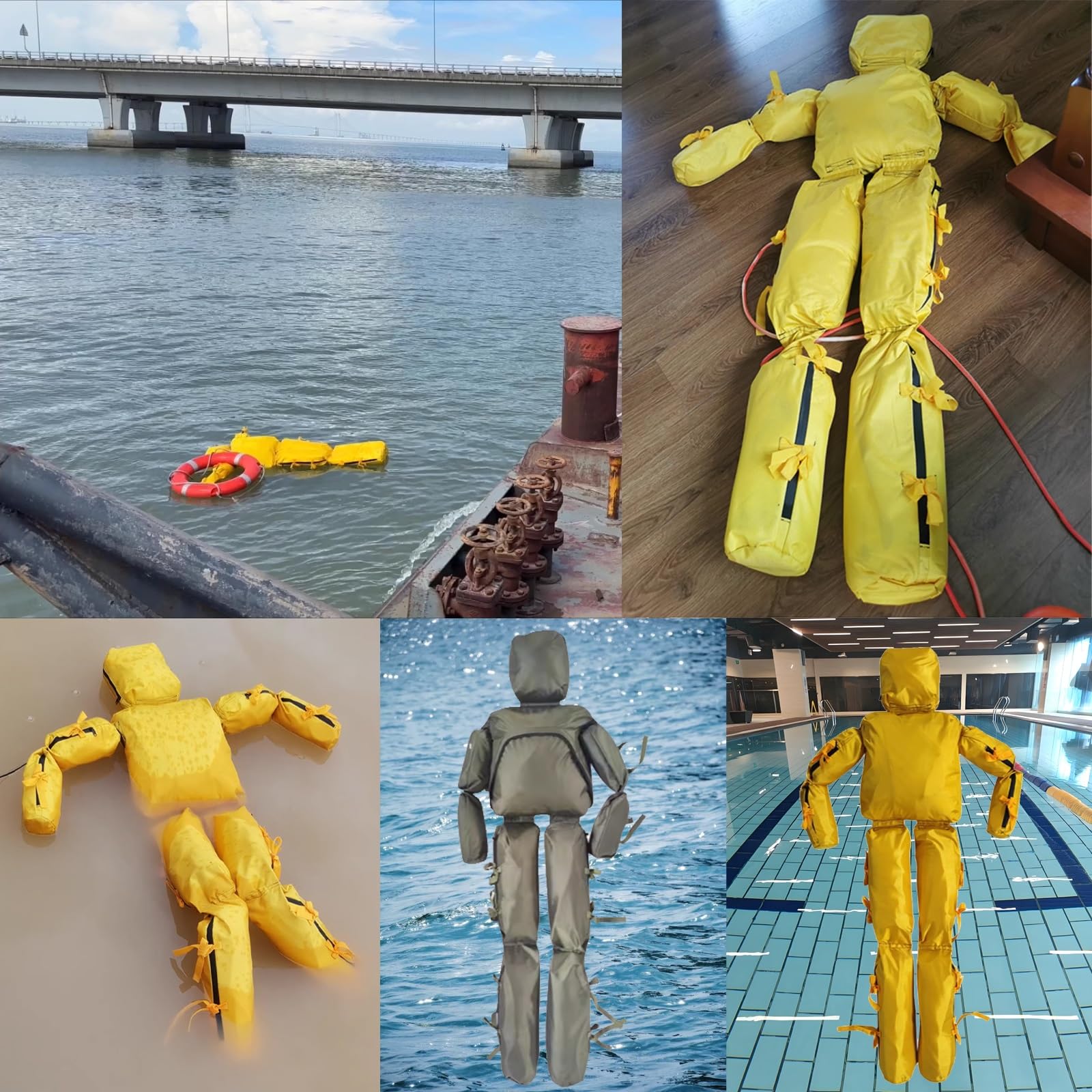 Mannequin d'entraînement de sauvetage aquatique pour la prévention de la noyade, outil de pratique de sauvetage réglable pour écoles et communautés