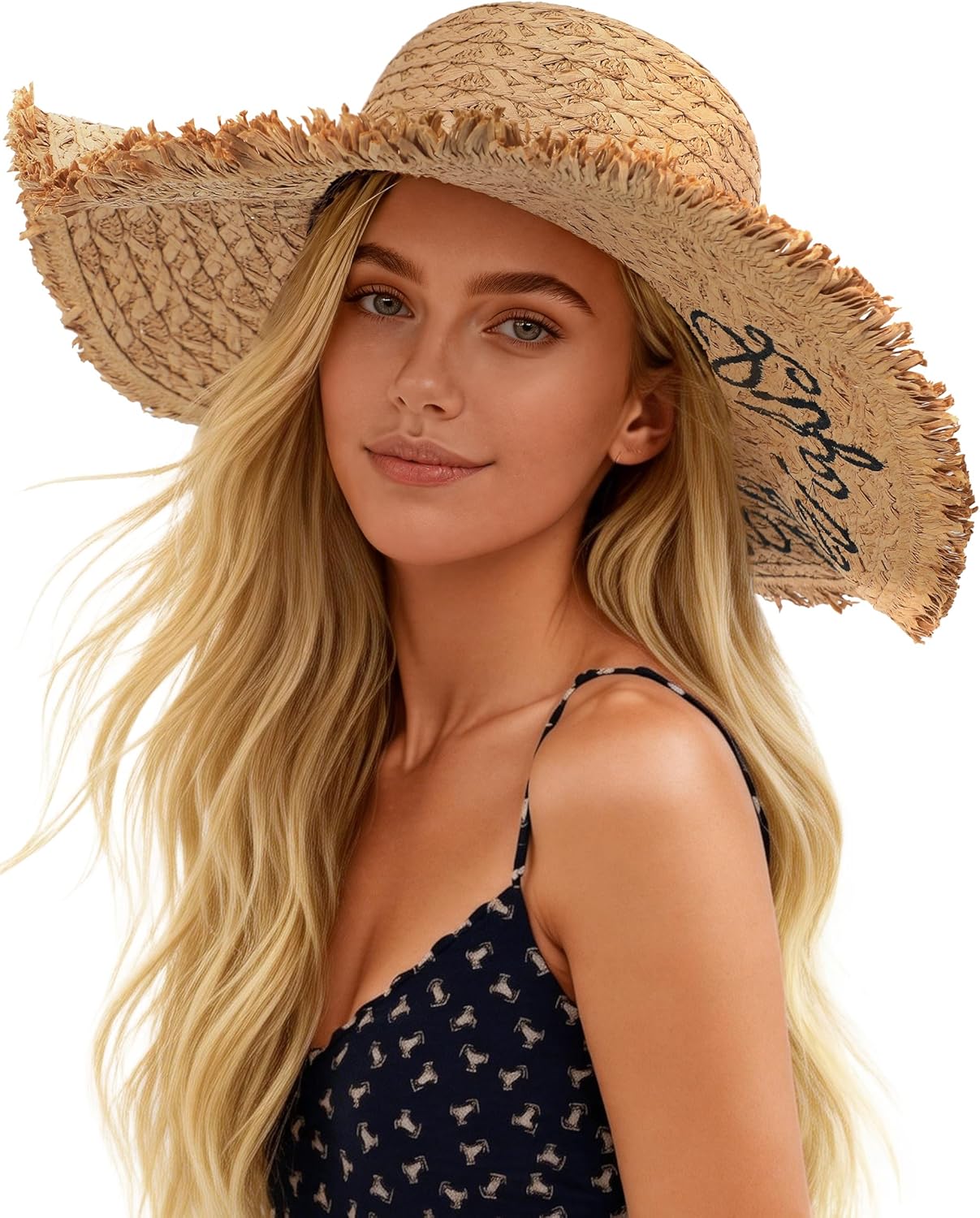 Sun Hats for Women Beach Hats for Women Packable Foldable Wide Brim Womens Sun Hat UPF 80+ - Khaki