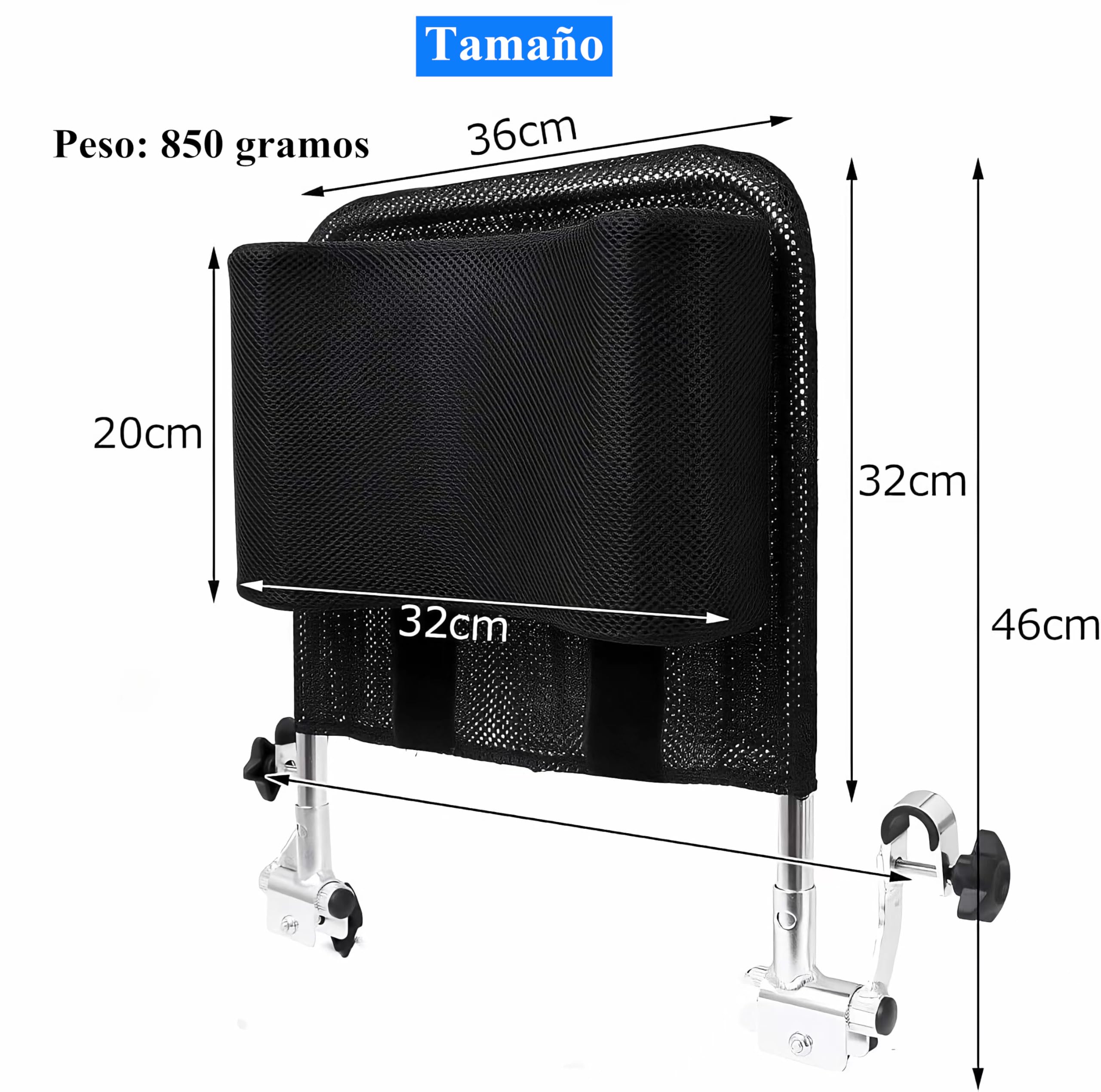 Respaldo del Reposacabezas De La Silla De Ruedas,Soporte para La Cabeza Cómodo Asiento Almohada Acolchada Ajustable para Adultos Accesorios para Sillas De Ruedas Universales