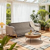 Vista 207 de gogobunny - Manta para perros y gatos 100% impermeable y de doble cara, funda suave para cama de mascotas, reversible, protege muebles, azul marino