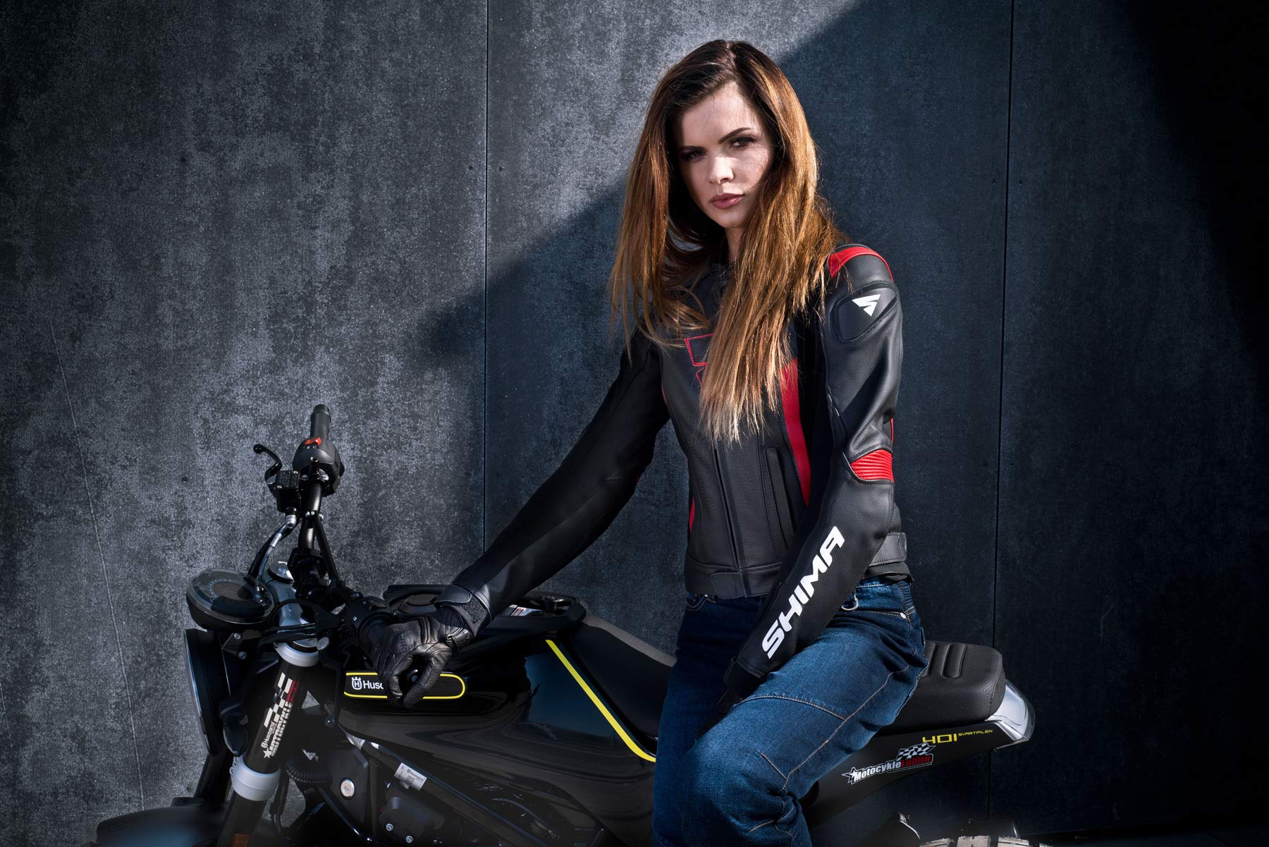 SHIMA Sansa Jeans Denim Modern avec Protector Classic Duralid Pantalon de Moto pour Femme