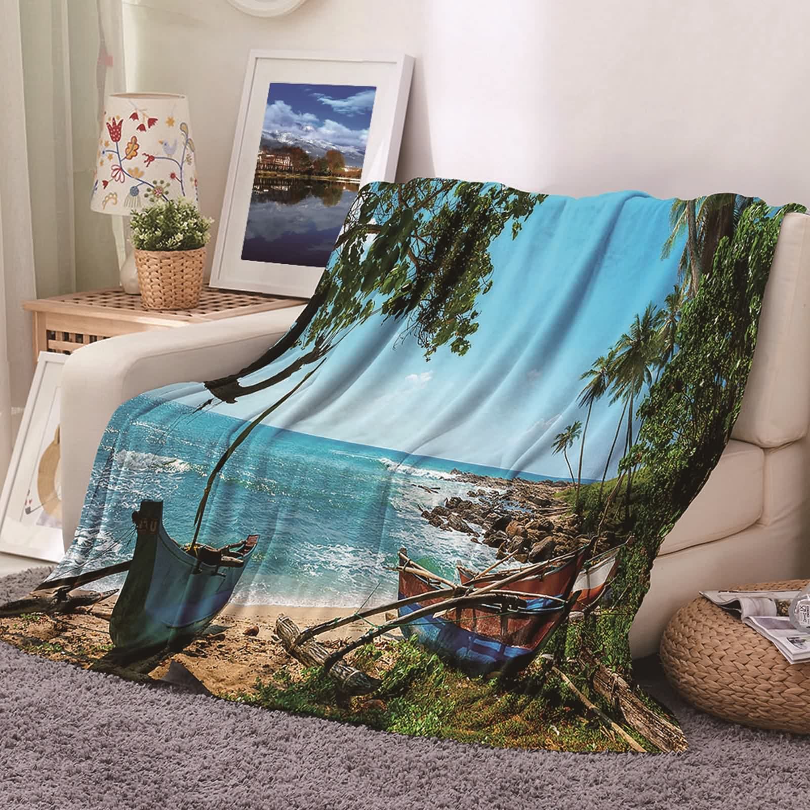 Plaid couverture polaire flannel KnSam : le secret pour réchauffer vos moments de détente