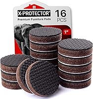 Vista 17 de X-PROTECTOR Almohadillas antideslizantes para muebles – 24 piezas de pinzas de muebles de alta calidad de 2 pulgadas. Los mejores pies de goma