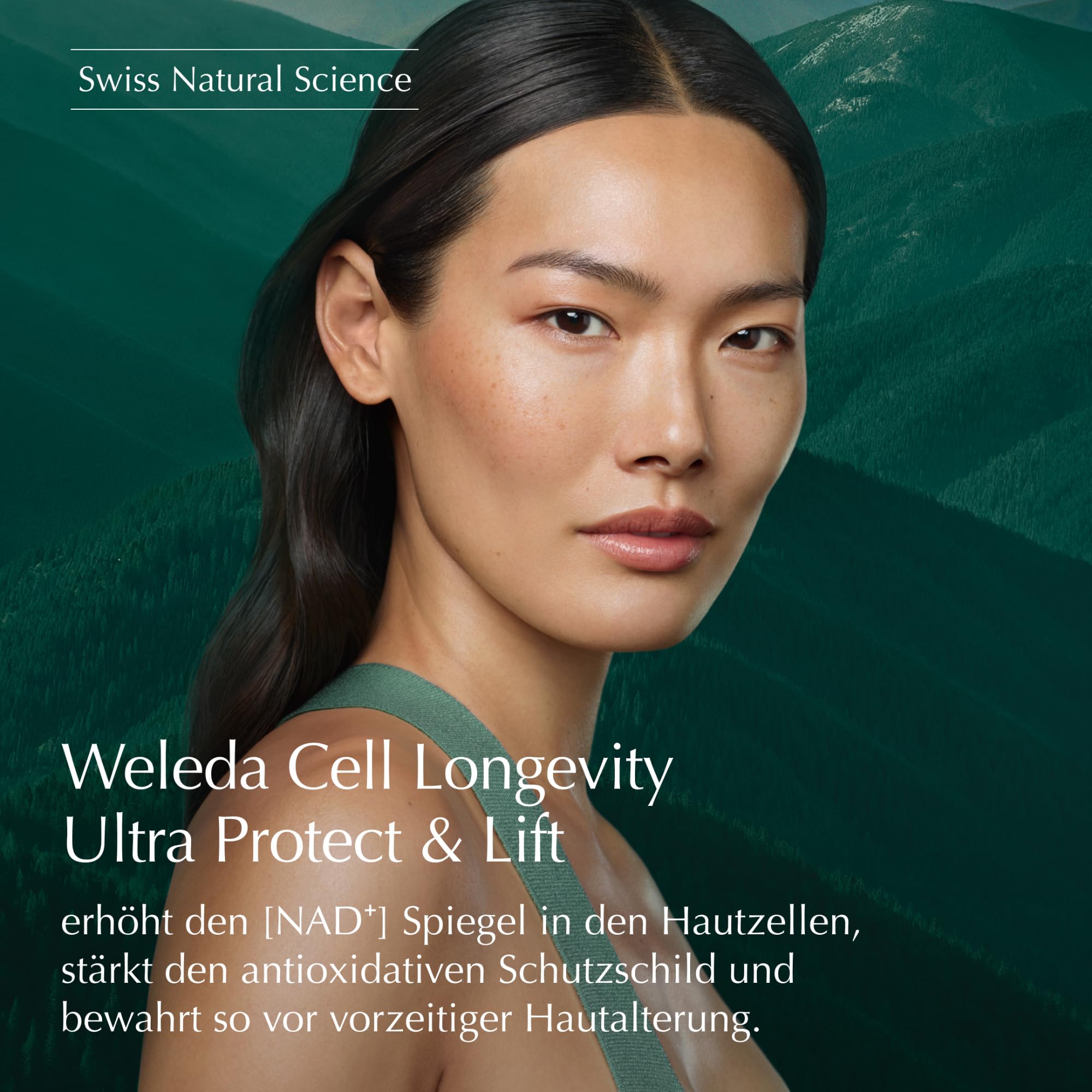 WELEDA Cell Longevity Ultra Protect & Lift Liquid Lift Double Serum - Gesichtspflege Serum mit [NAD⁺] Booster & Astaxanthin schützt vor Hautalterung & strafft die Haut (Naturkosmetik, vegan, 50ml)