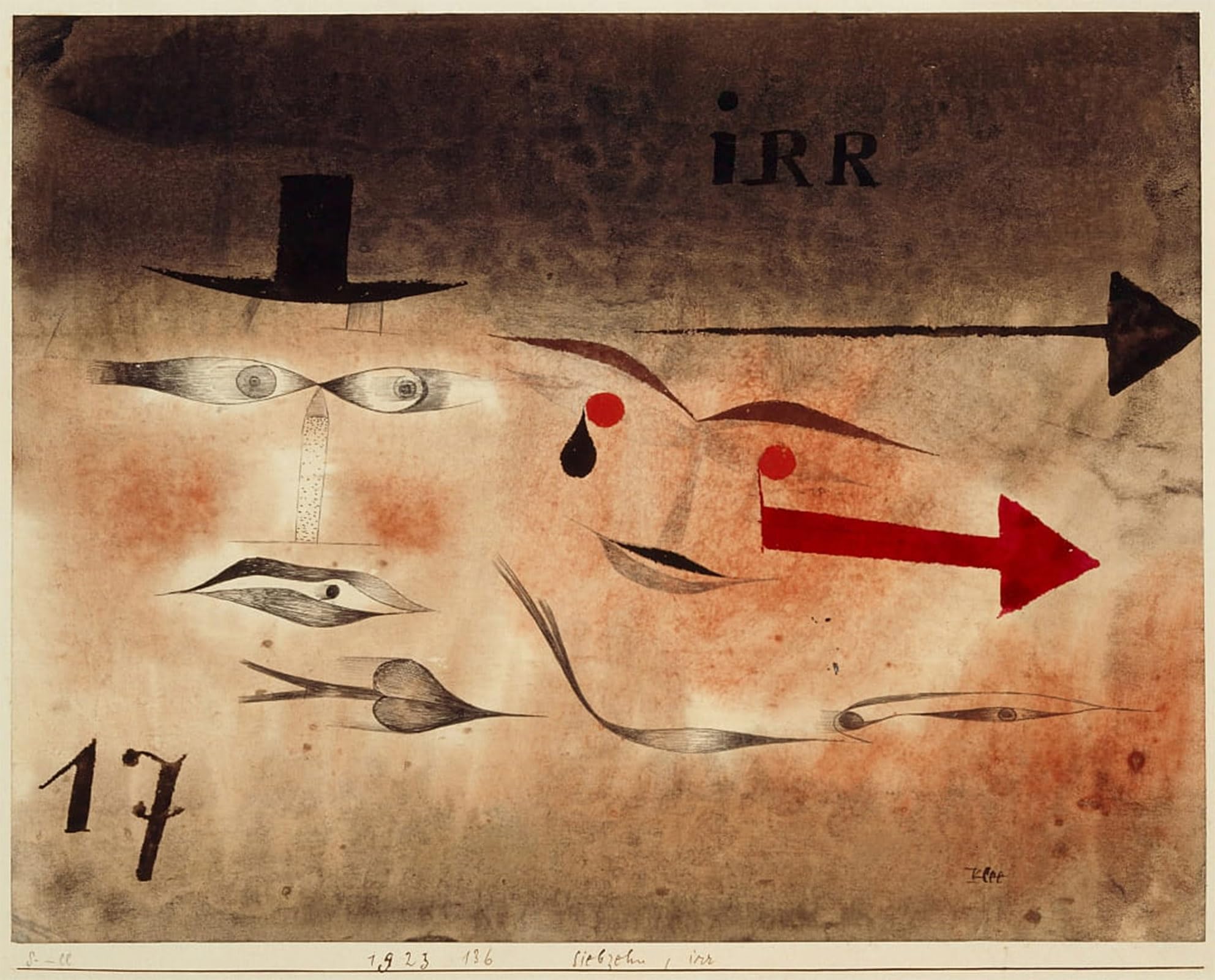 Lienzo decorativo Diecisiete locos de Paul Klee para transformar las paredes de tu dormitorio 5