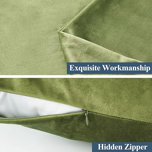 Miniatura 3 de Bedream Almohada de cuerpo completo para adultos (oliva, 20 x 54 pulgadas), almohada larga para dormir, almohadas grandes para cama, almohada