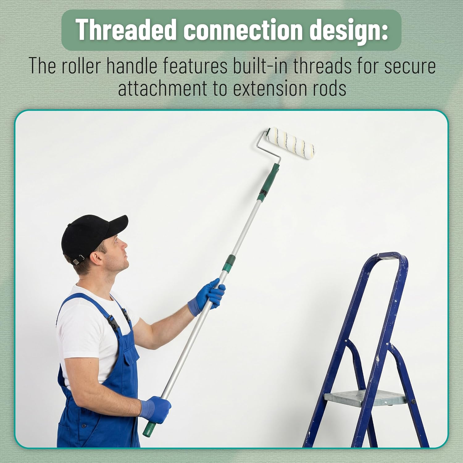 Bates- Paint Roller Frame, 9 inch, 2 Pack, Paint Roller Handle for Painting Wall