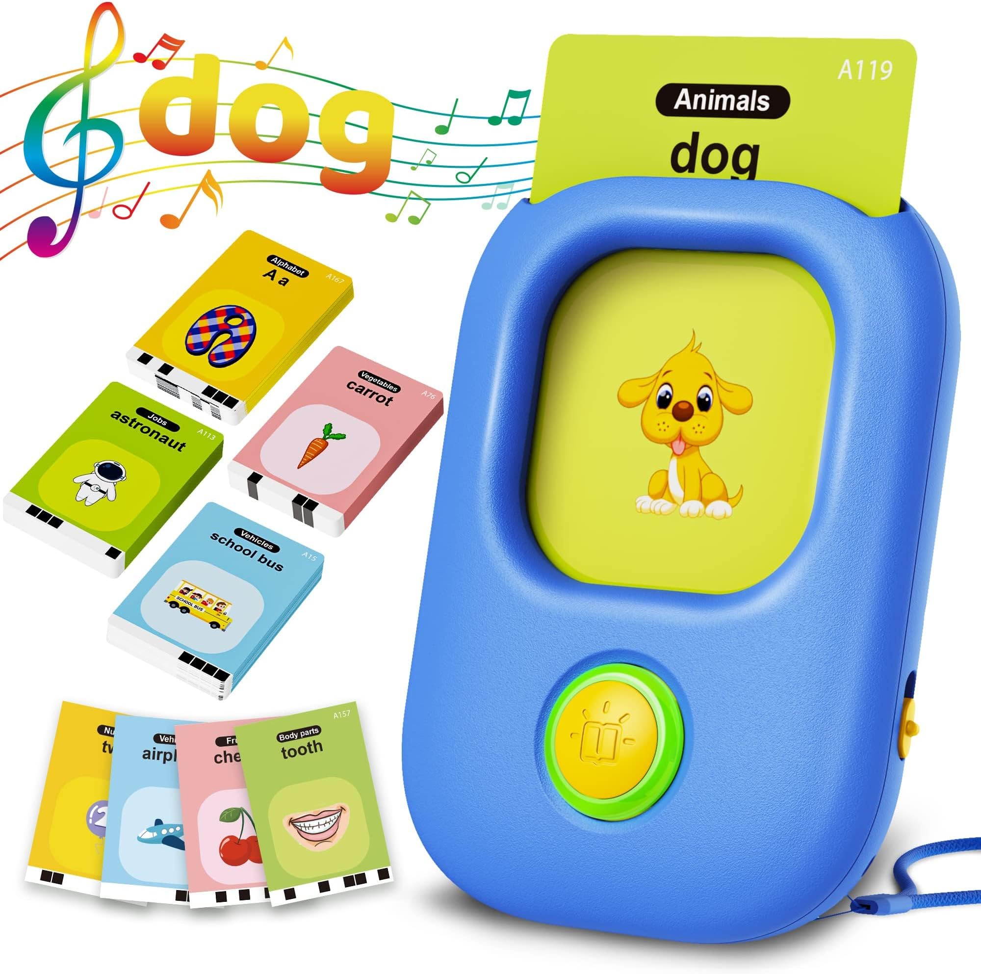 KOKODI Toddler Toys Talking Flash Cards for Boys Girls 2 3 4 5 Year Old Birthday Gifts, Learning Toys with 224 Sight Words for Kids, Autism Speech Therapy Toys for Autistic Children, Montessori Toys