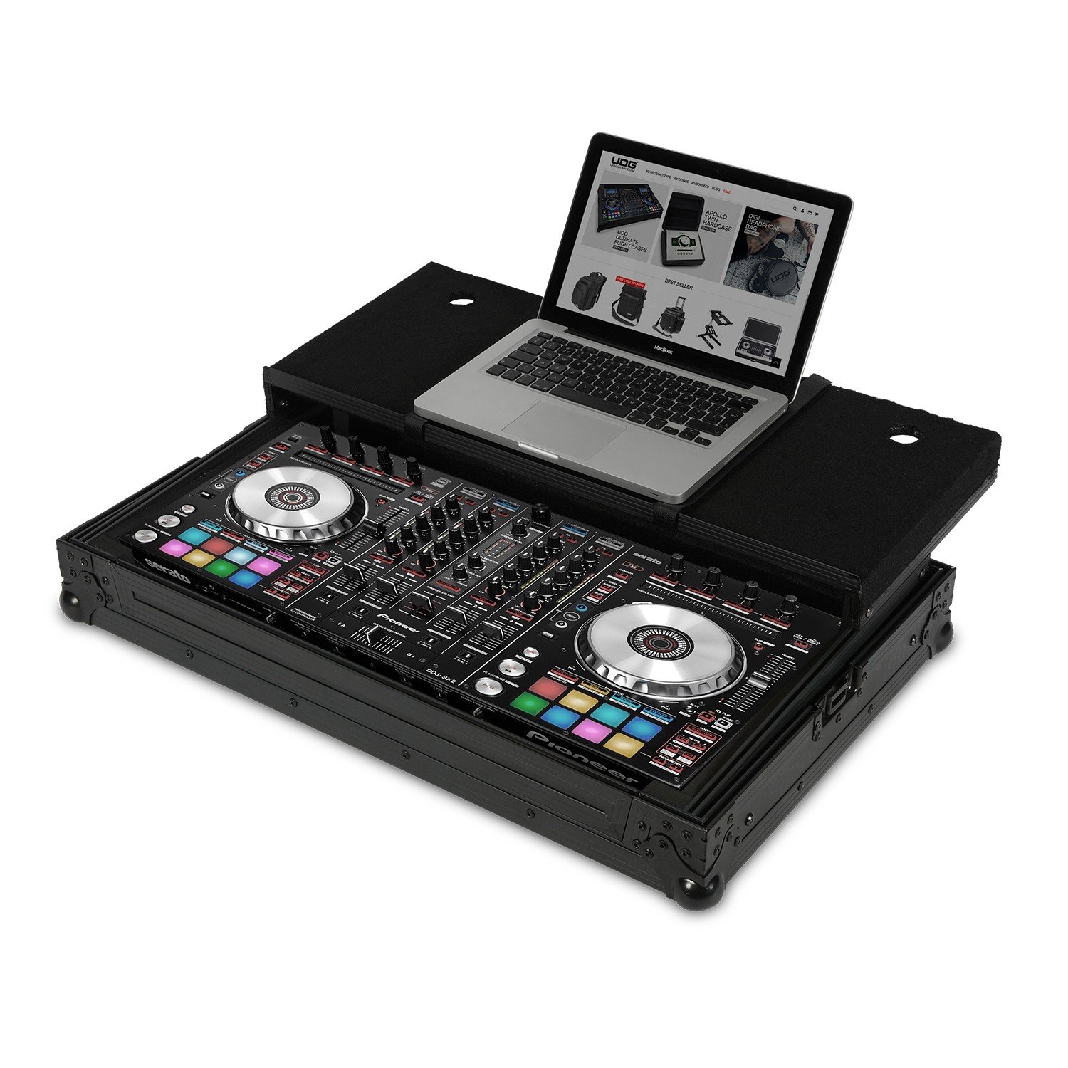 DDJ-SX2 フライトケース付き Pioneer DDJ-RX / SX / SX2 / SX3 Flight Case with Bottom 1U