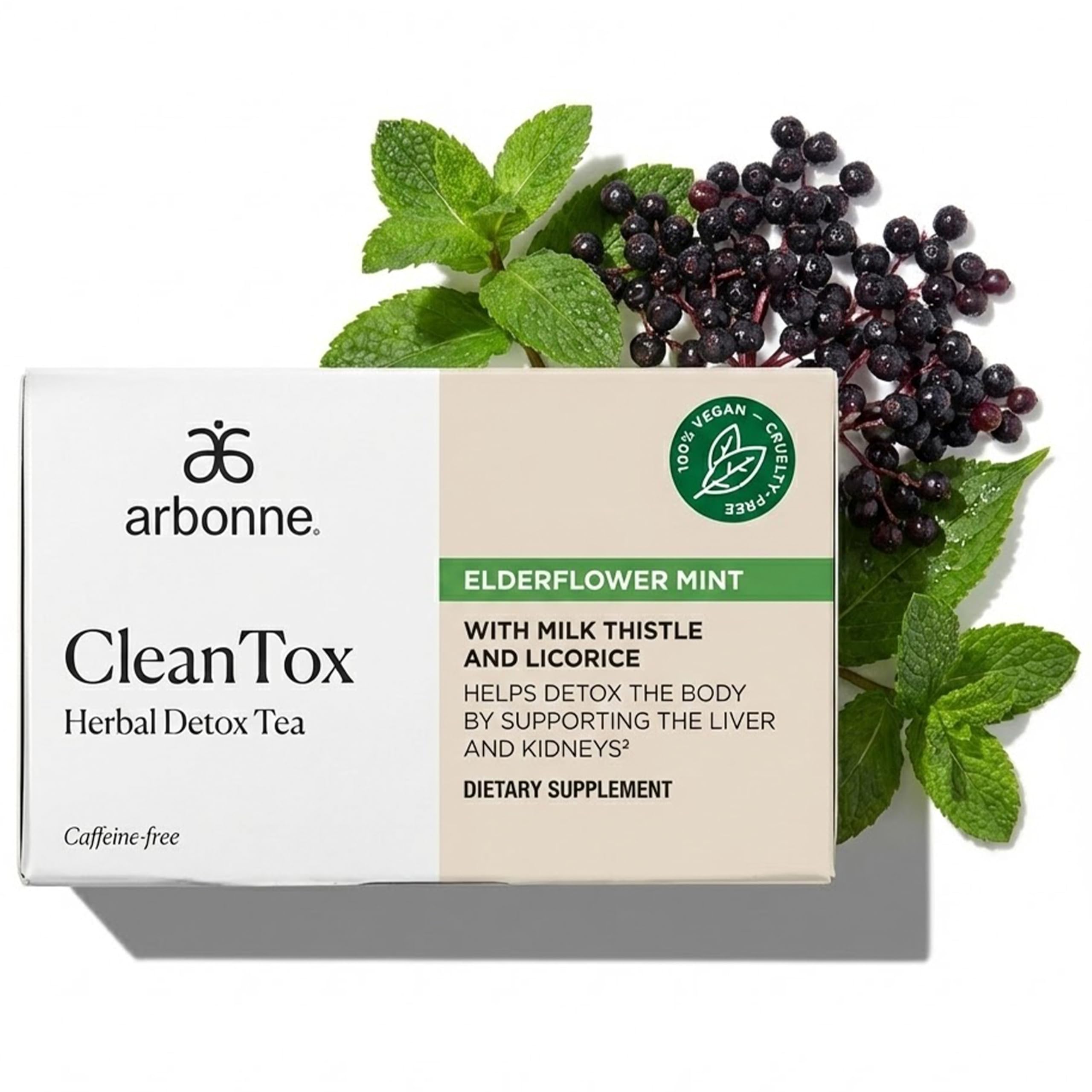 Amazon.com : Cleantox Herbal Detox Tea – Caffeine Free Tea Bags w