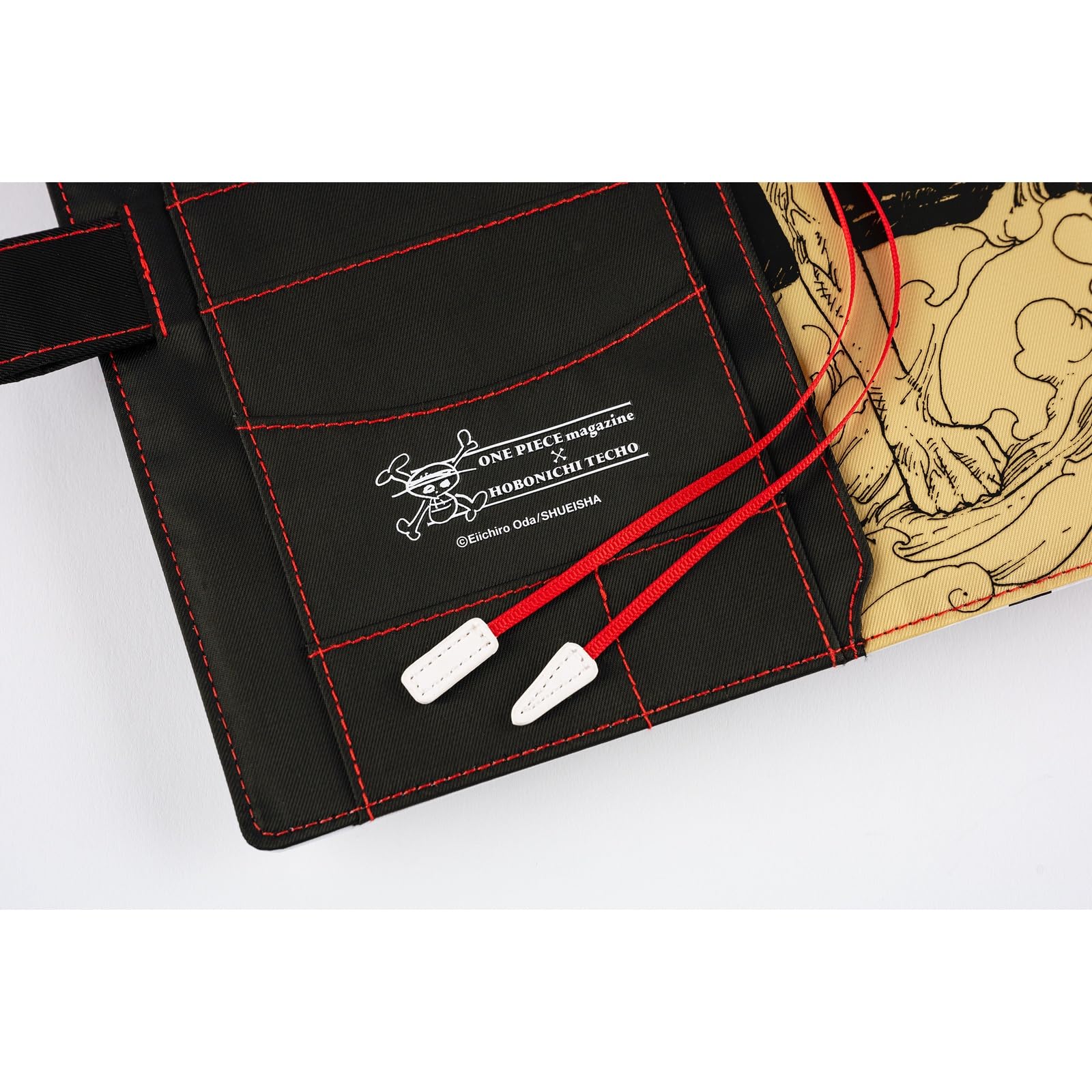 Hobonichi Techo A5 - Funda para agenda de One Pieza: sombrero de paja, color negro