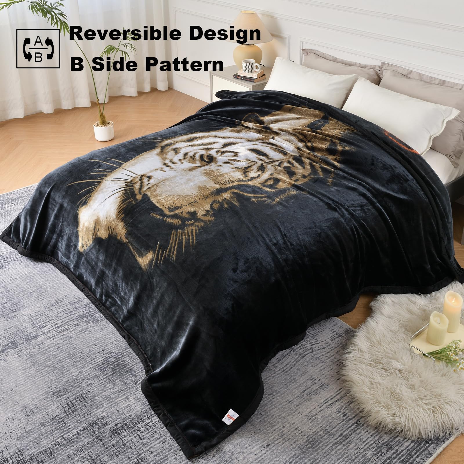 Fleece Blanket Korean Tiger Blanket Heavy Tiger Blanket Super Soft