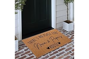 Grandma Gifts for Nana Papa: Christmas Doormat with Warm Wishes