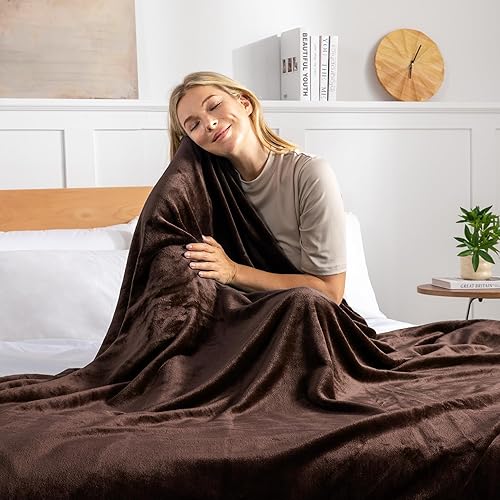 Miniatura 4 de Exclusivo Mezcla - Manta de felpa y franela aterciopelada para cama (tamaño grande), en varios tamaños y colores