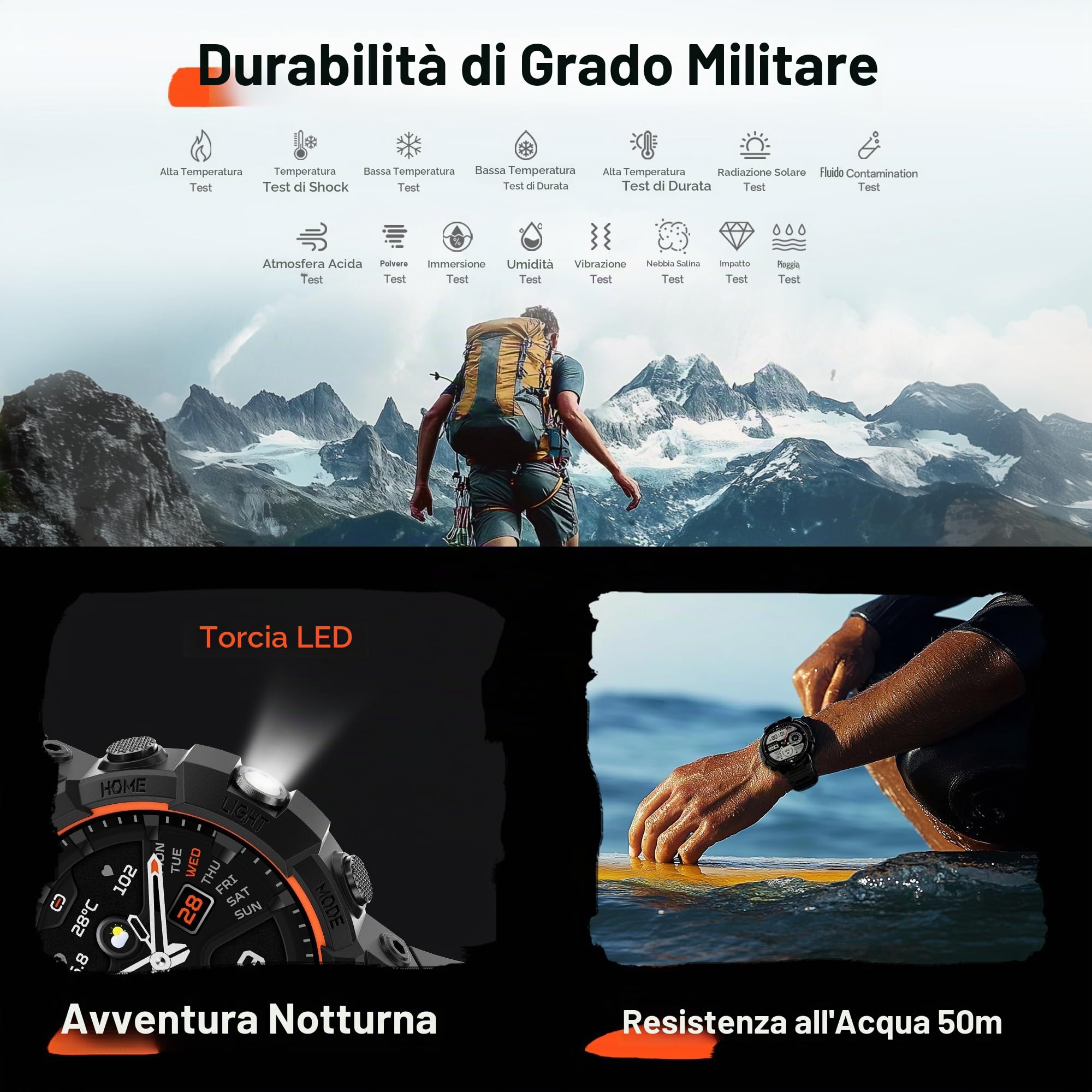 Black Shark GS3 Sport Smartwatch, Display AMOLED 1,43