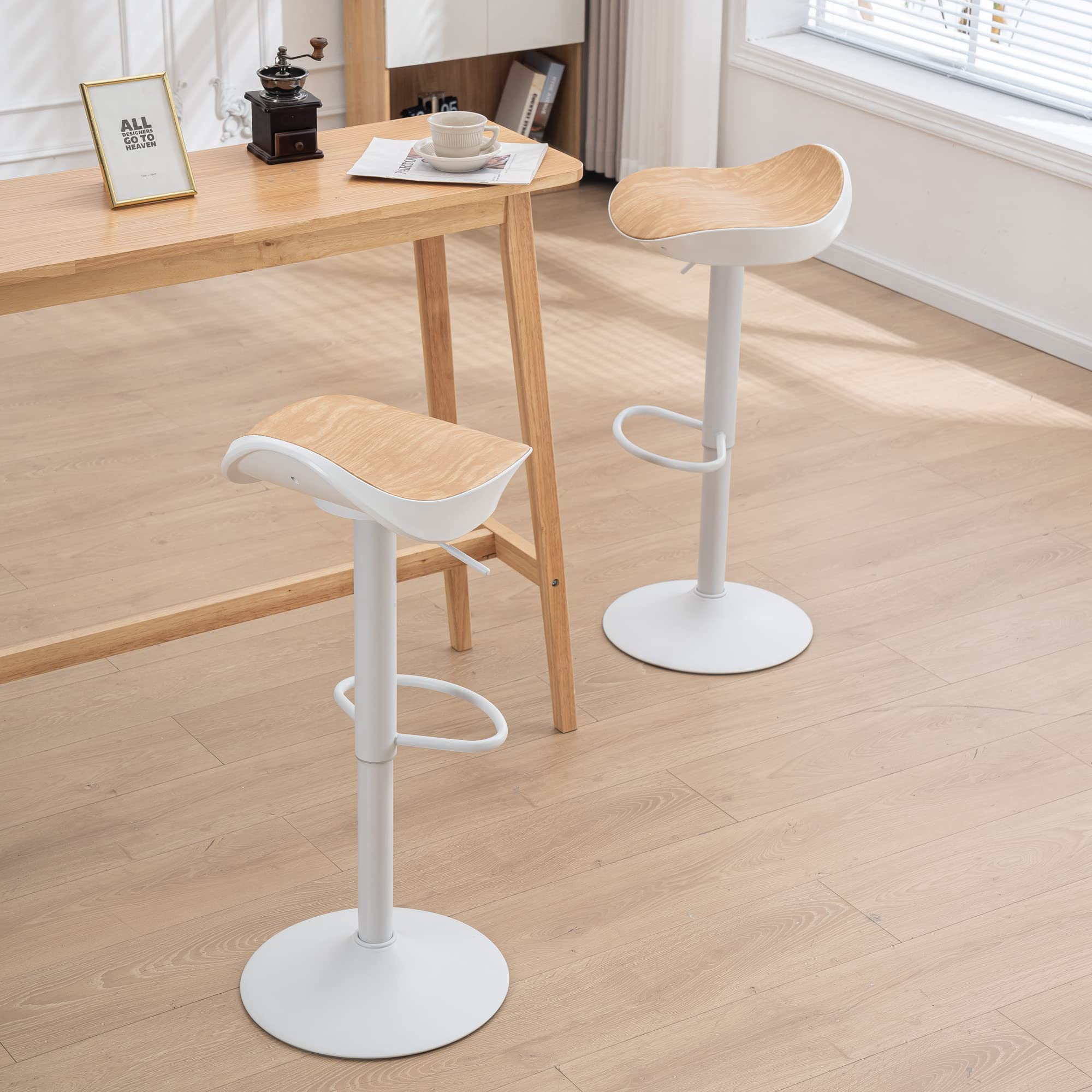 Baolande ホワイトカウンターチェア 2脚セット バースツール Amazon｜Baolande ホワイトカウンターチェア 2脚セット バースツール2