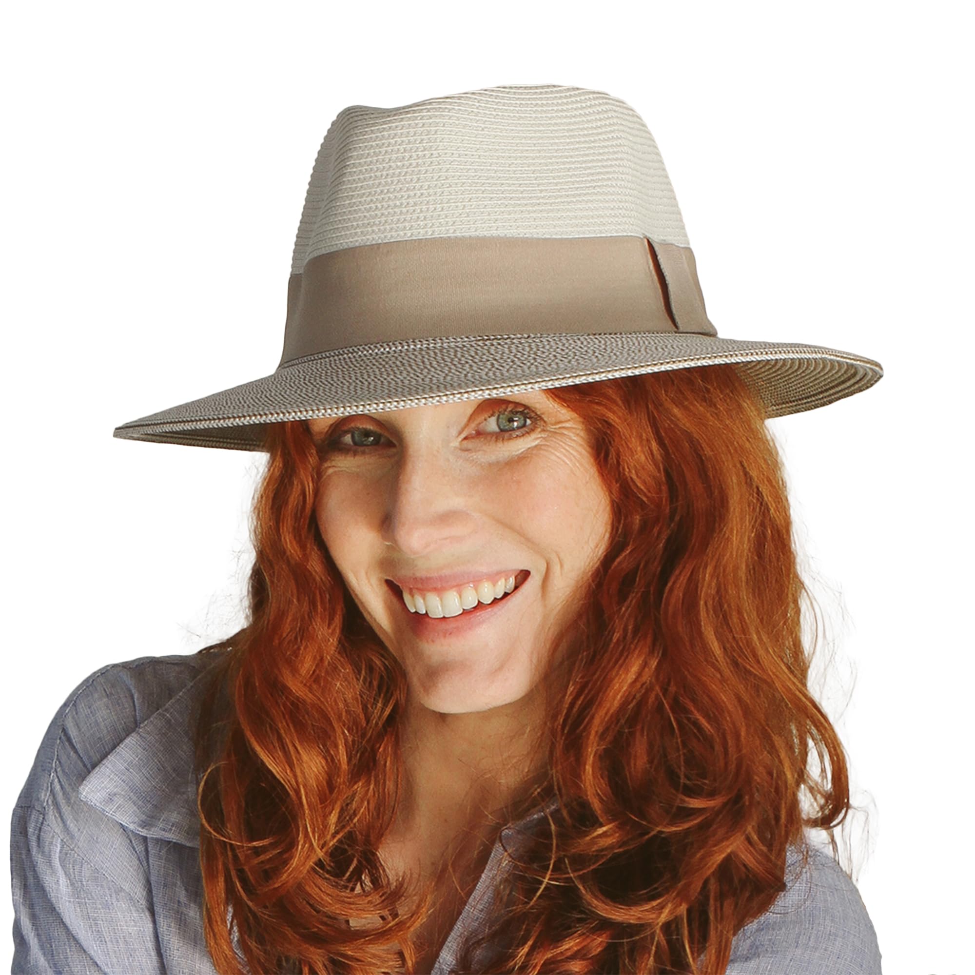 Naledi Fedora Damen Sonnenhut mit UV Schutz Größe einstellbar - 4 Farben