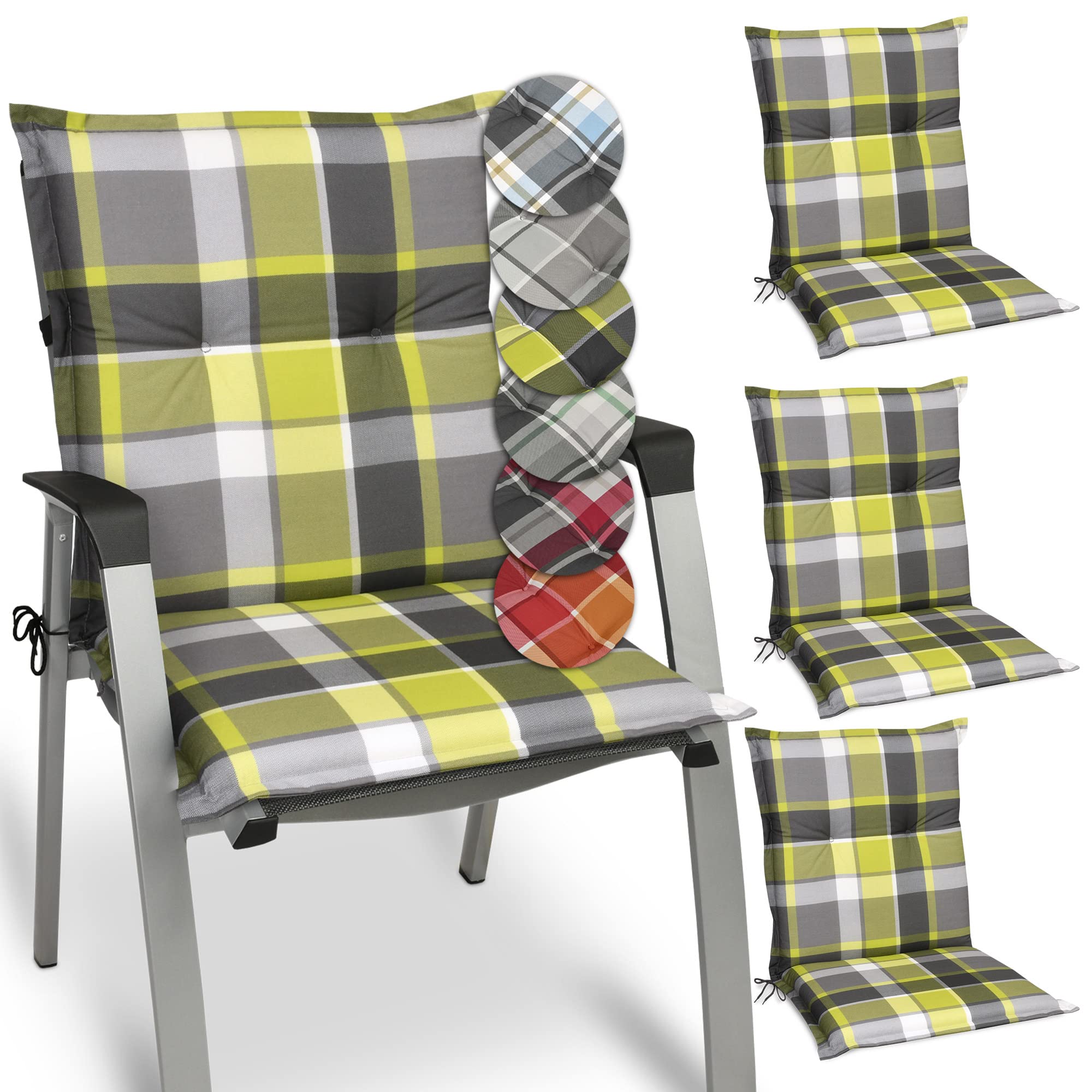Beautissu Matelas Coussin pour Chaise Fauteuil de Jardin terrasse - Set