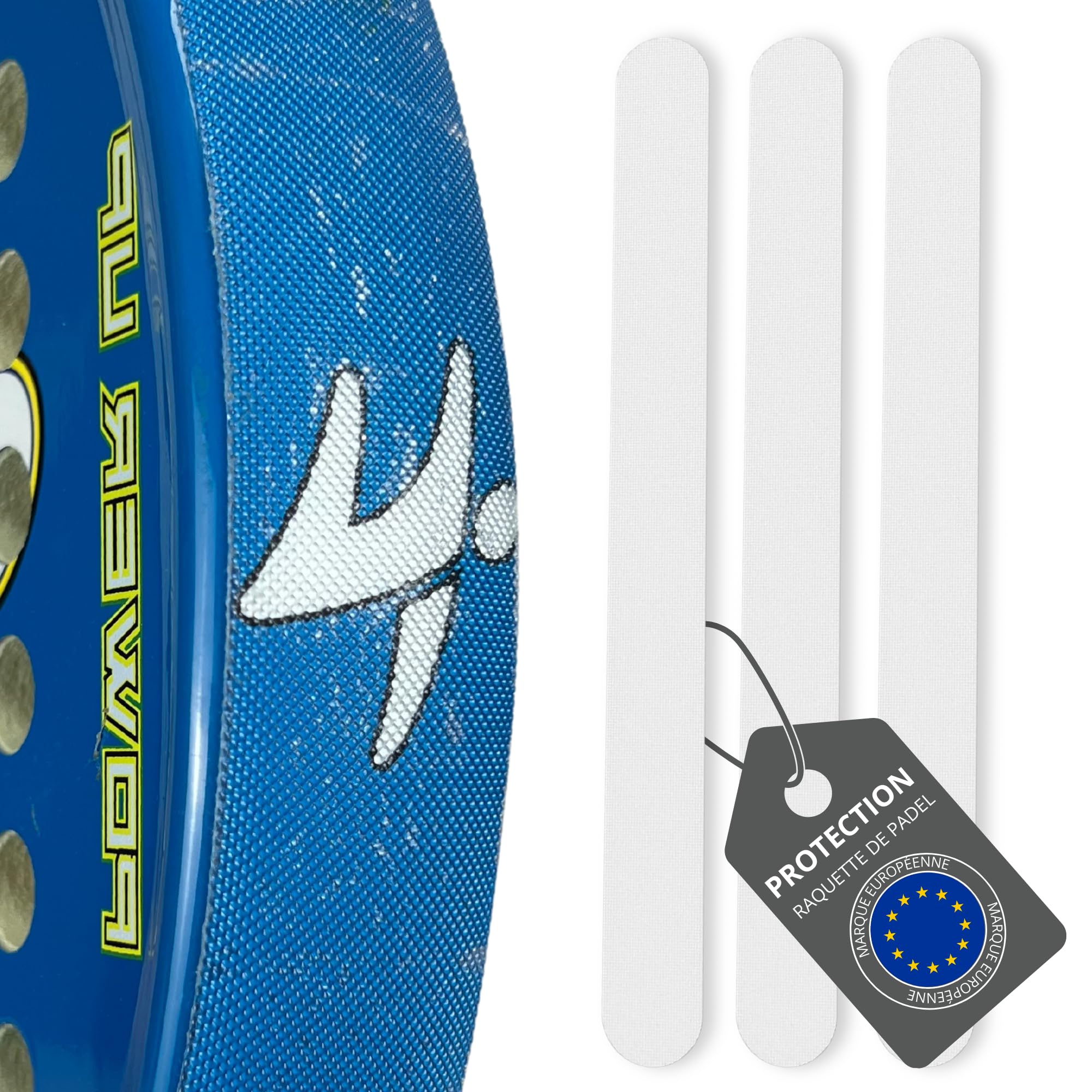 Raquette de Padel Protection Transparent Rugueux - Accessoire Multi-granulés en Silicone
