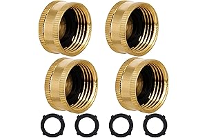 3/4" Brass Water Hose Cap - Built to Last