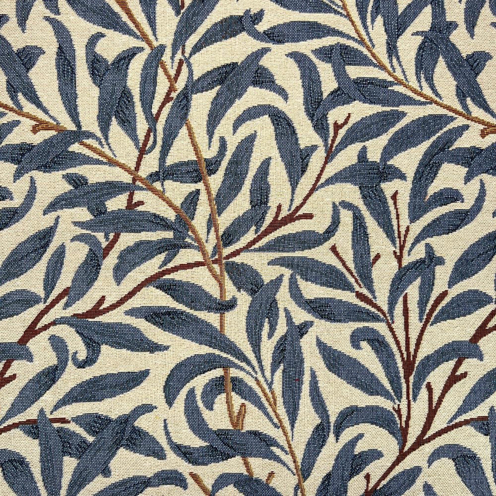 Oh Sew Crafty Limited Azure Tapestry Fabric William Morris Willow Bough Leaf Leaves Tree Branch (Sold Per Metre) (Azure)