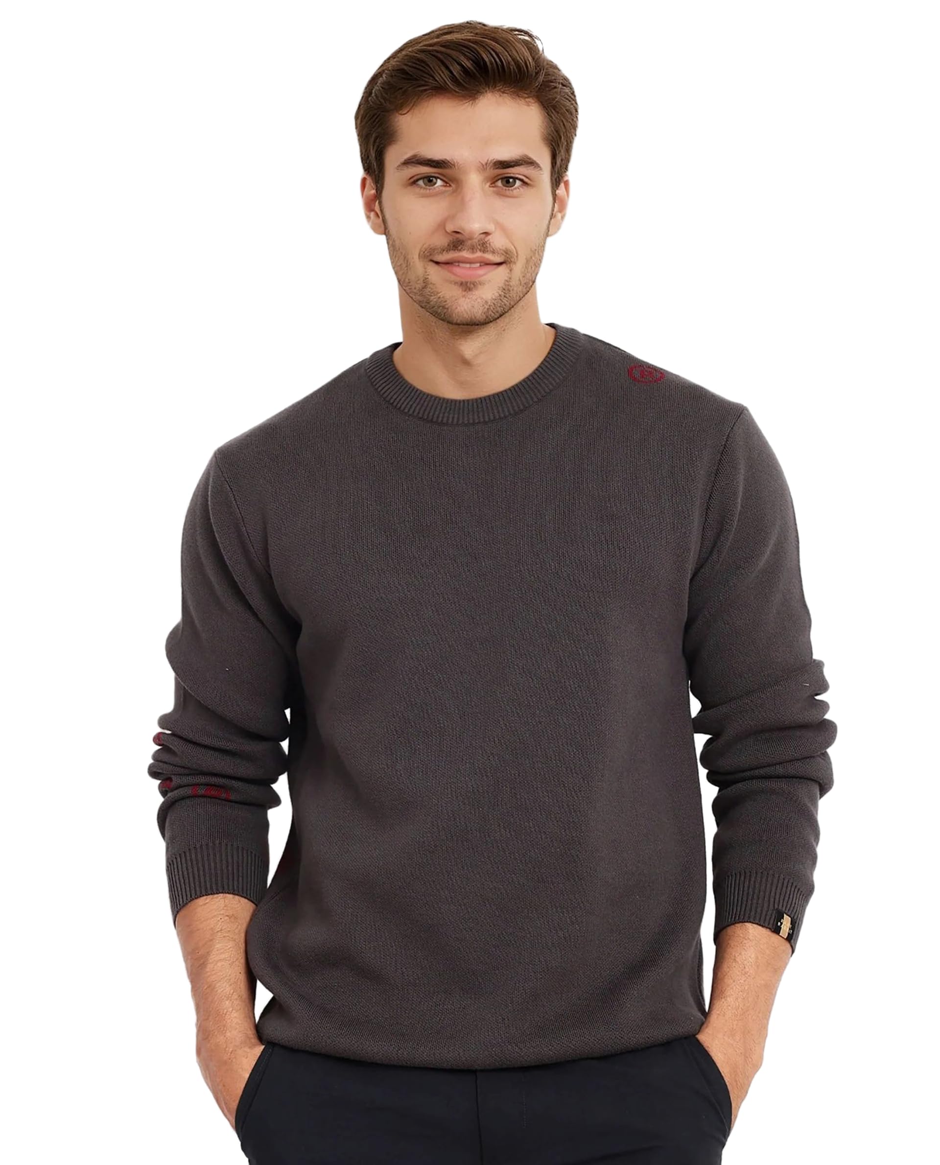 Regular fit Monogram Print Sweater-image-41
