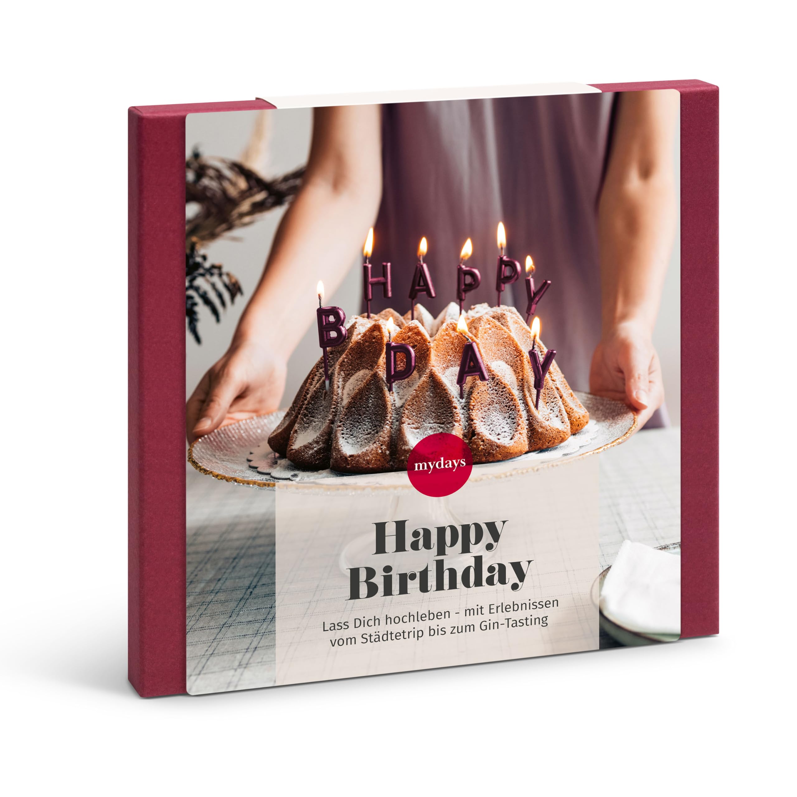 mydays Geschenkbox Happy Birthday, Geburtstagsgeschenk für 1-2 Personen, freie Erlebnis-Auswahl an ca. 1802 Orten