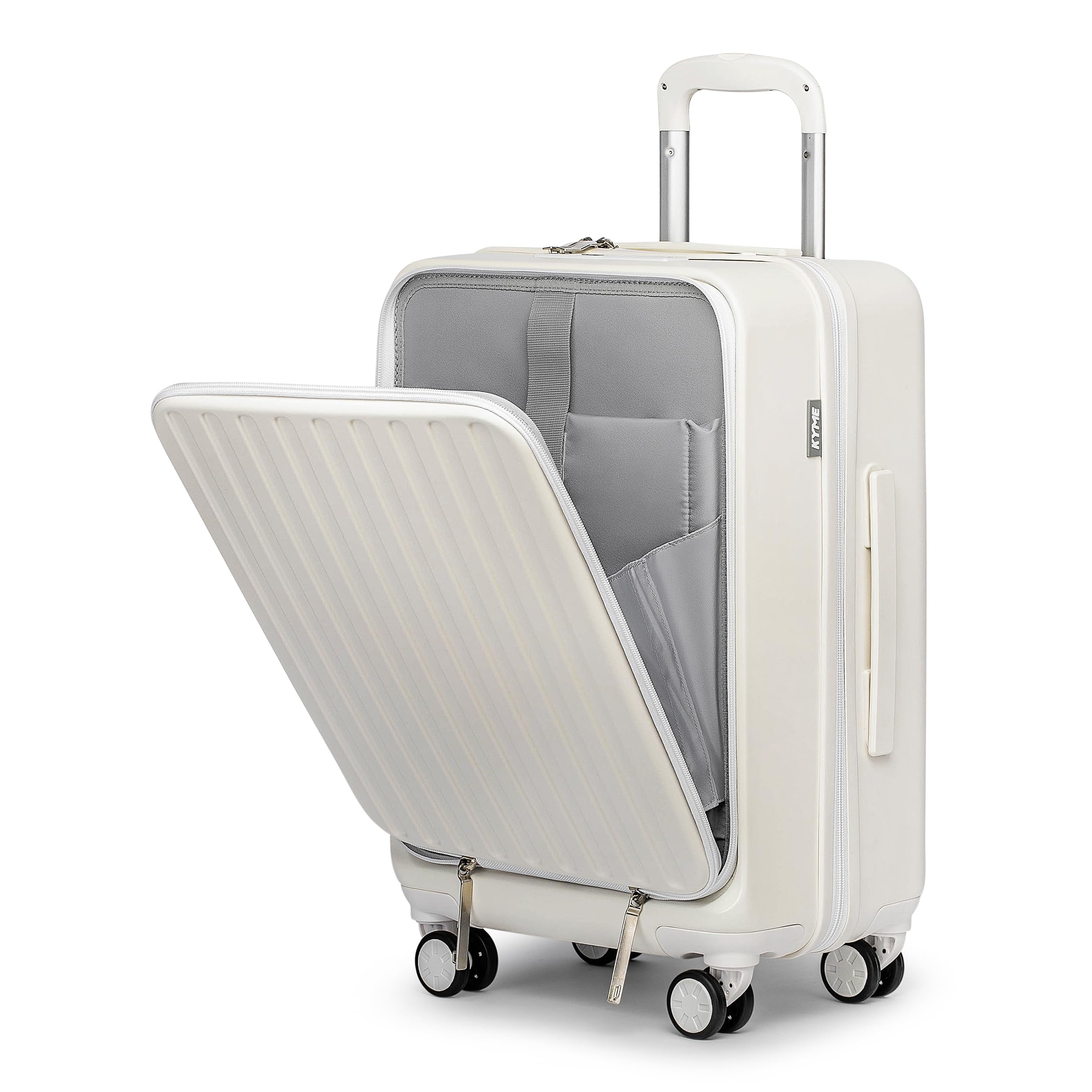 Snapklik.com : KYME 22-Inch Hardside Small Suitcase, 100% PC Hard Shell