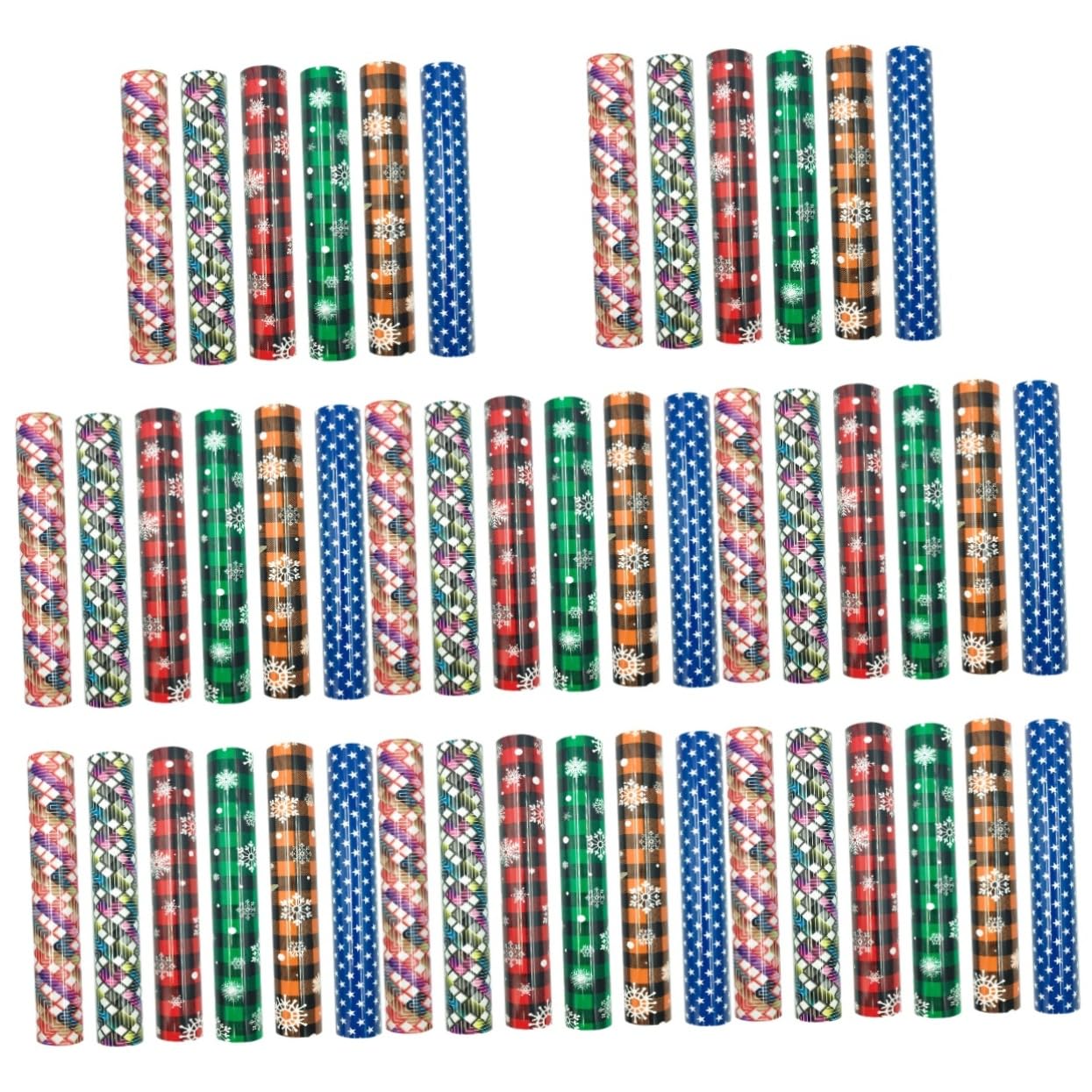 ABOOFAN 48 Pcs Christmas Heat Transfer Film Shirt Heat Transfer Films Clothes Craft Film Fabrics Transfer Paper Heat Transfer Decal Santa Costume Heat Transfer Vinyl Lattice Engraved Film