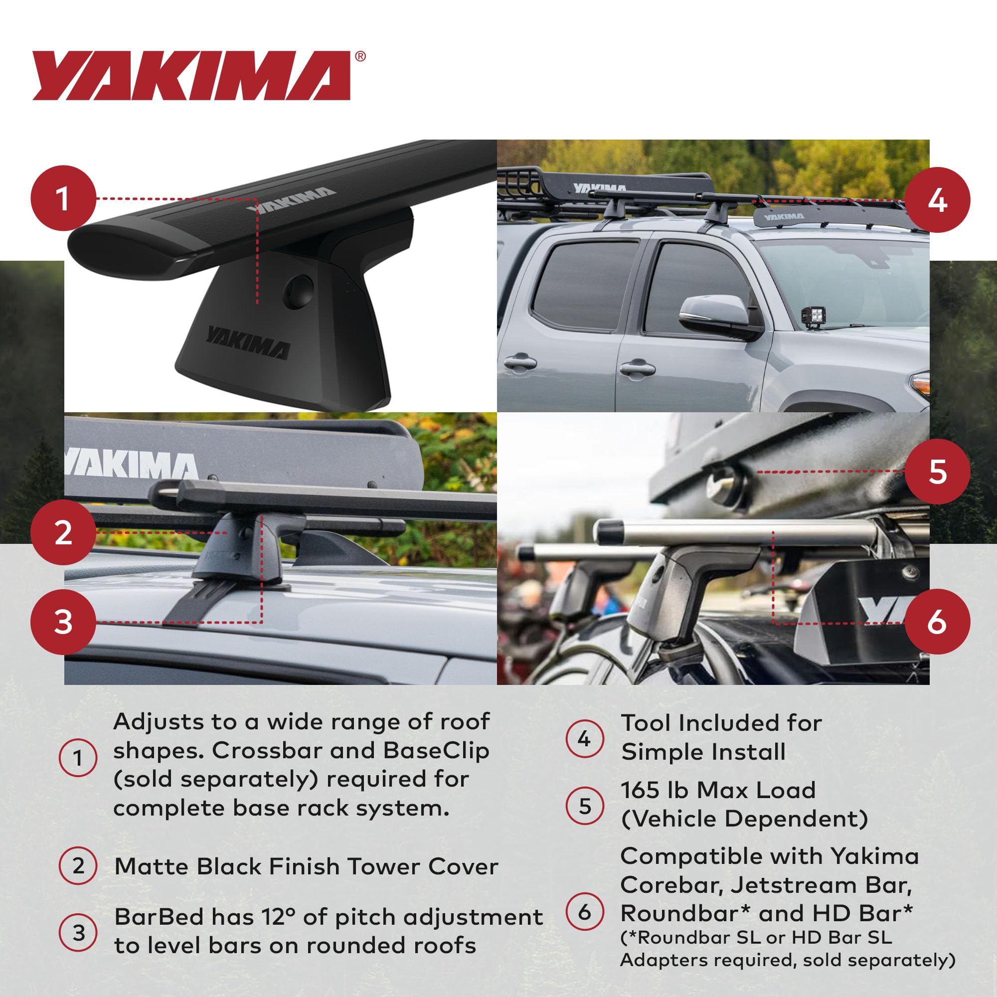 Amazon | ベースキャリア ベースラインタワー ノーマルルーフ用 YAKIMA