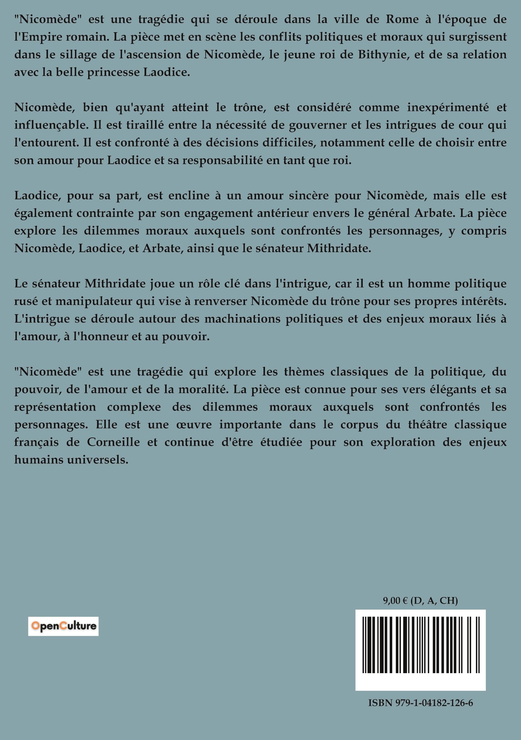 Nicomède: Conflits de pouvoir et intrigues familiales dans la cour de Bithynie