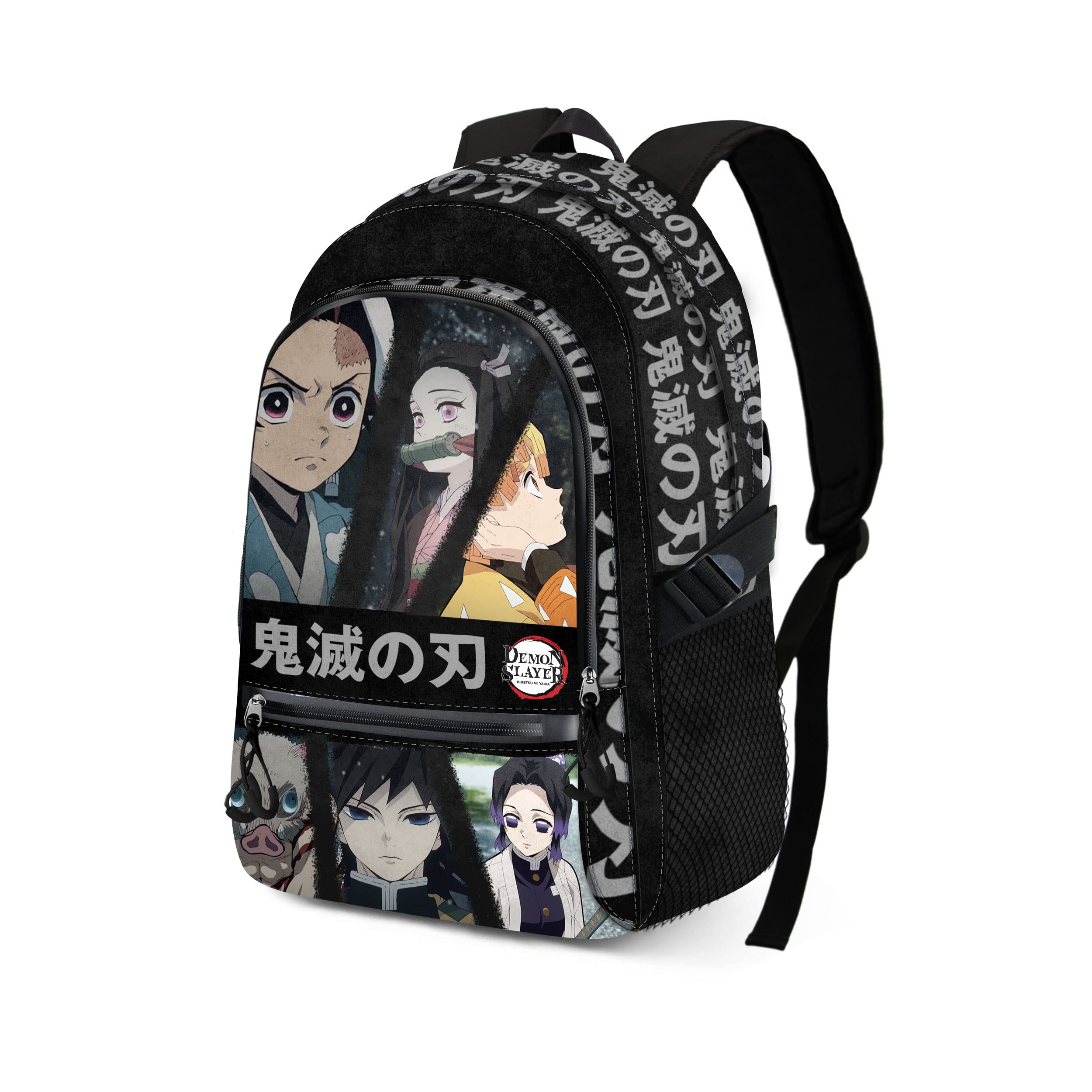 KARACTERMANIADemon Slayer Taisho-FAN Fight Backpack 2.0, Black, 18 x 31 x 44 cm, Capacity 24 L