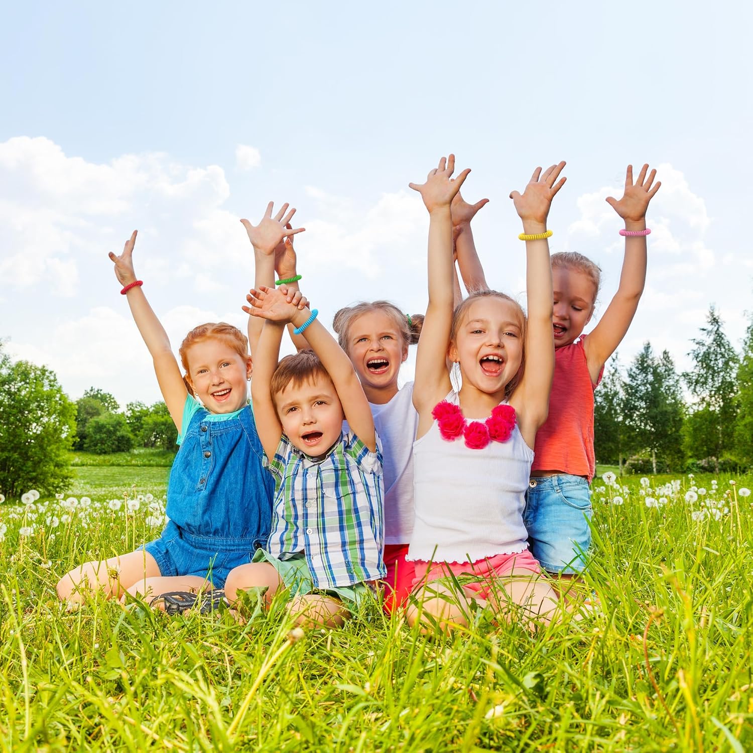 48 Pack Mosquito Bracelets for Adults & Kids, DEET-Free Wristbands, Individually Wrapped Bug Repellent Bands - Image 3