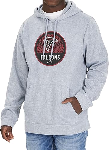 Miniatura 8 de Zubaz - Sudadera oficial y con licencia de la NFL, con gráfico y color gris del equipo, con capucha, para hombre
