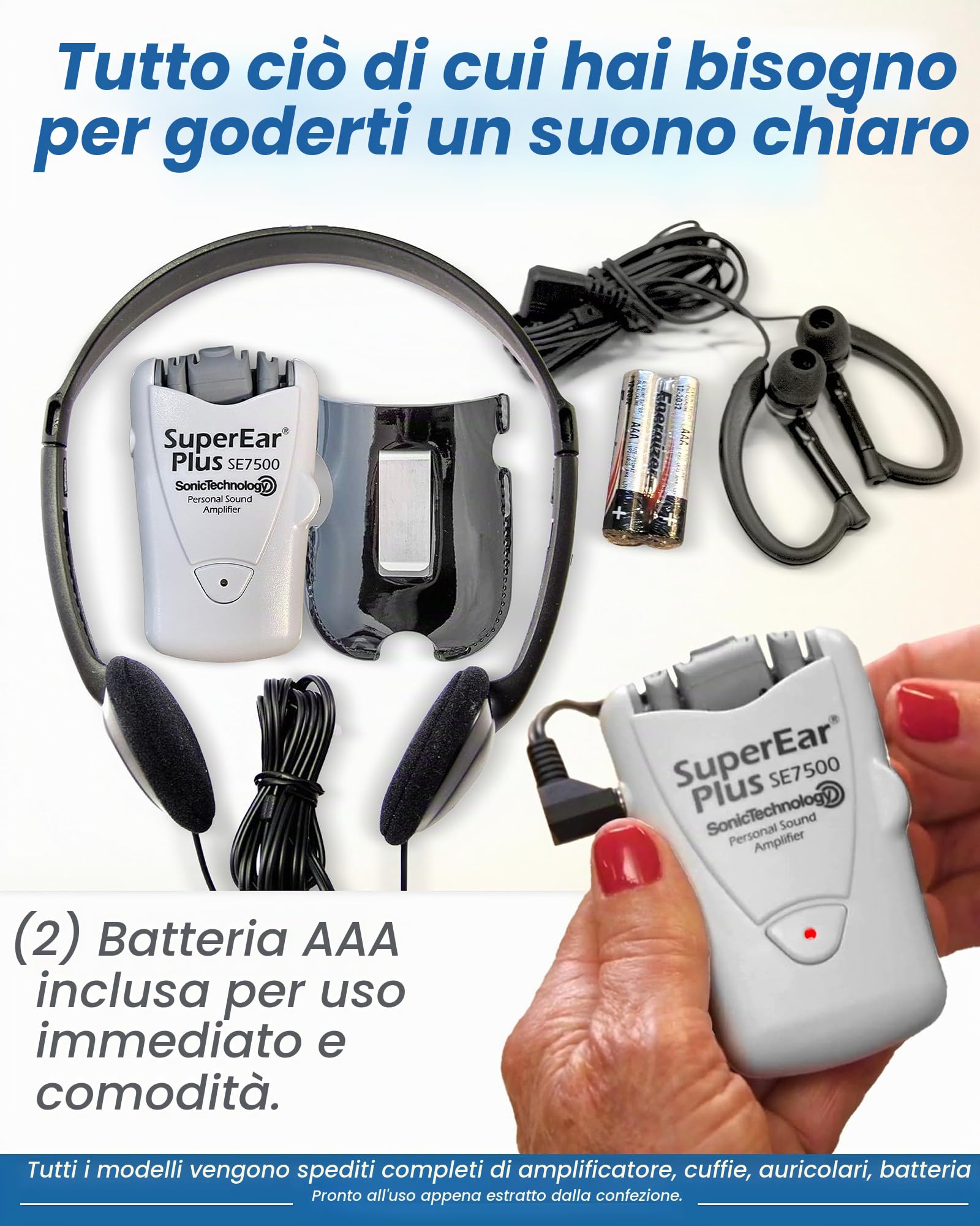 Amplificatore audio Sonic Super Ear Plus SE7500 - SE7500SE7500